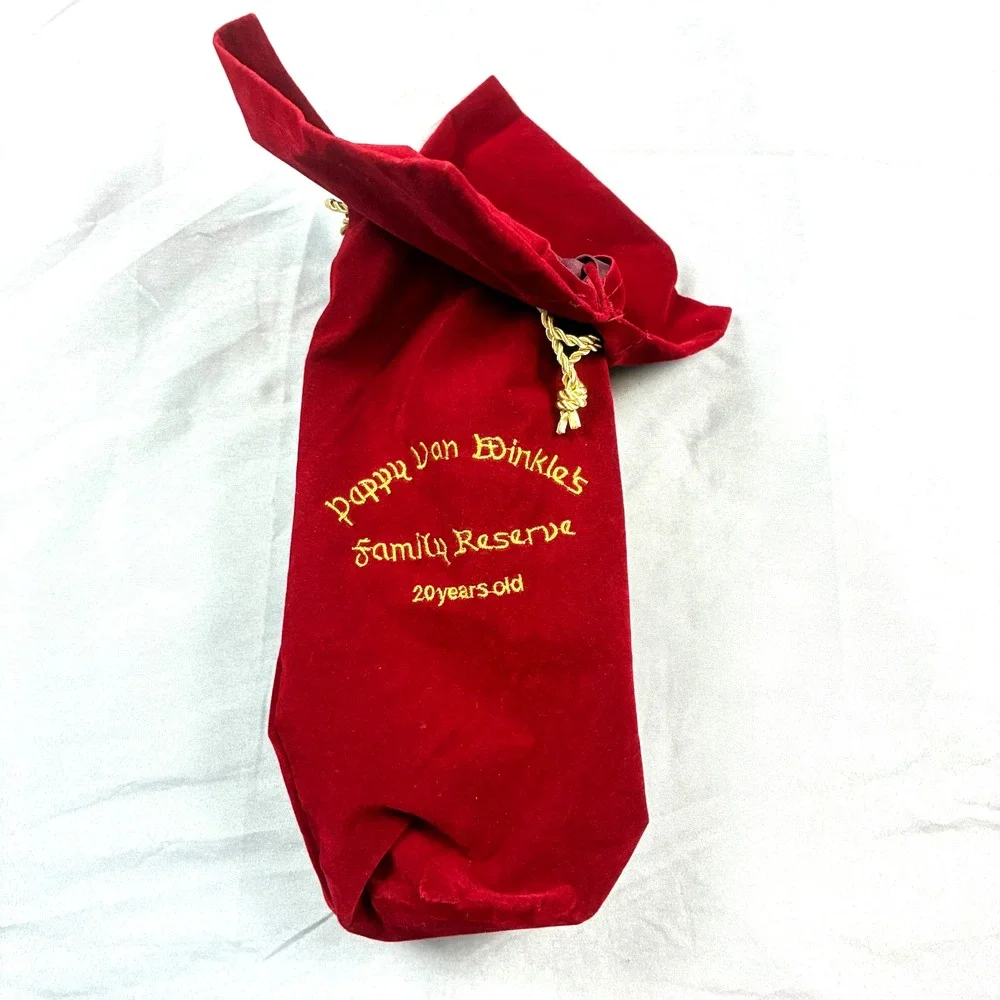 Pappy Van Winkle Family Reserve 20 Years Old Velvet Bag ONLY Collectible Bourbon